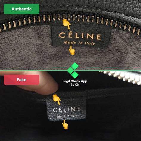 authentic celine phantom vs fake|how to authenticate a celine bag.